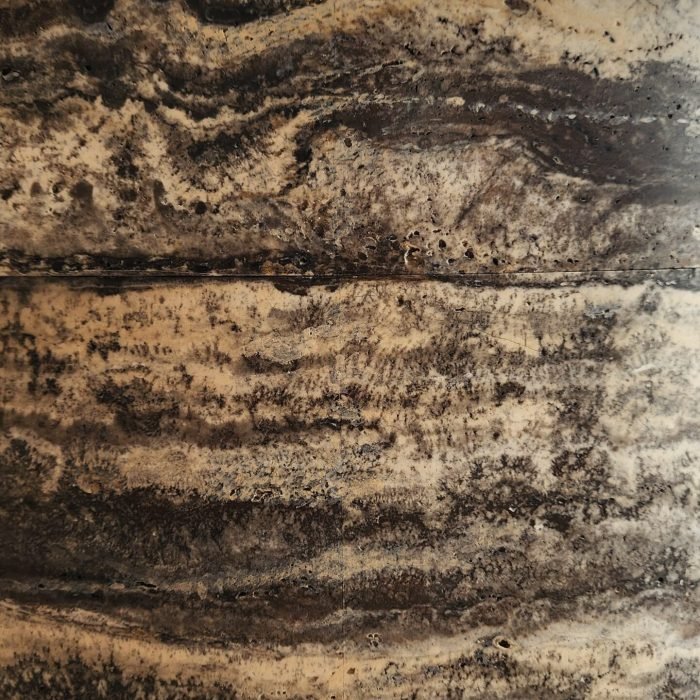 Stone benchtop expertly realigned post-repair, demonstrating precise stone cutting correction and seamless finish.